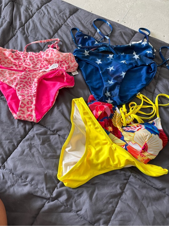 Cupshe Other - Cupshe Multi-Print Bikini Set - Pink Leopard, Blue Stars, Bright Yellow, Floral